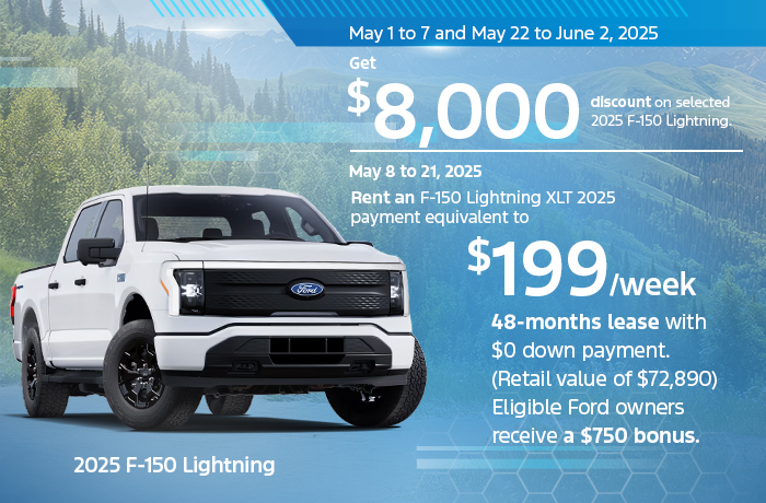 Bannière de F-150 Lightning 2025